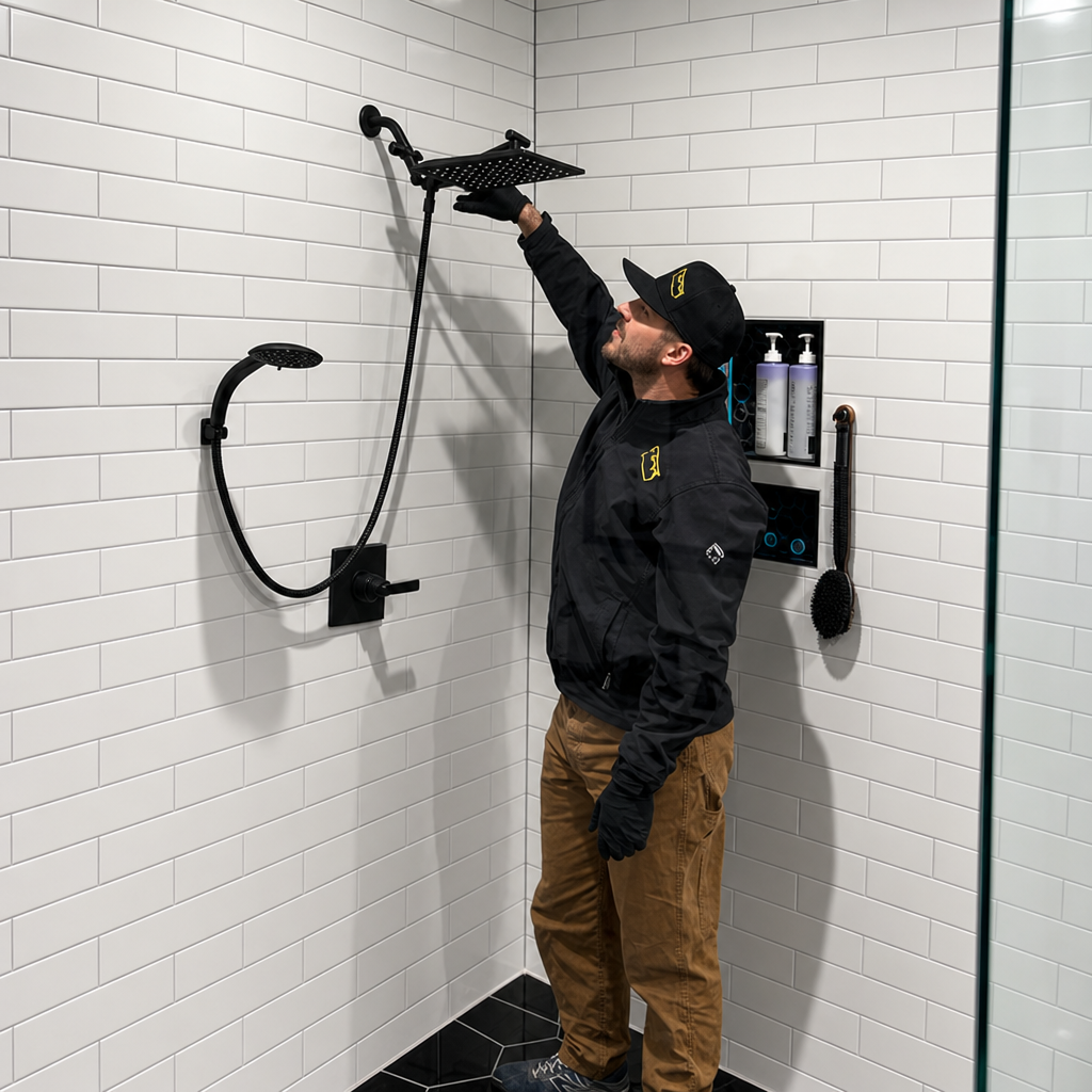 San Antonio plumbing technician performing residential plumbing service